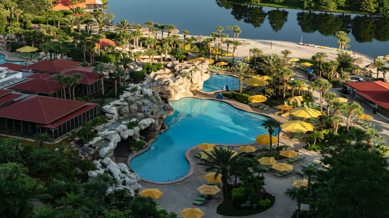 2 Double Beds Pool View Hotel Room Orlando Florida